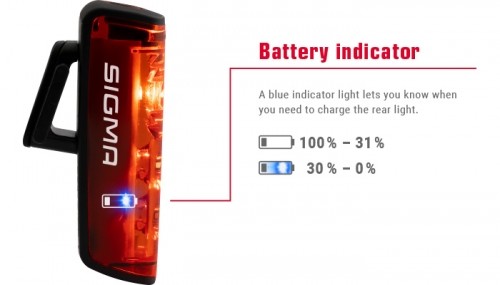 Aizmugurējais lukturis Sigma Blaze RL LED + Brake Light USB image 2