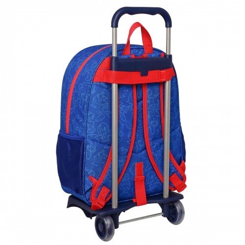 Школьный рюкзак с колесиками Sonic Let's roll Тёмно Синий 33 x 42 x 14 cm image 2