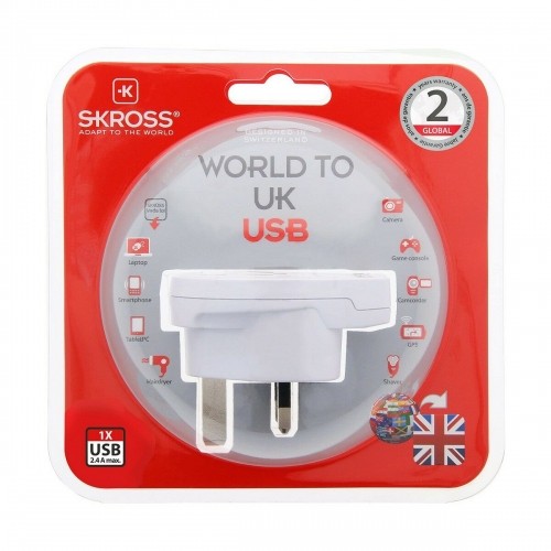 Электрический адаптер Skross 1500267 Великобритания Международный 1 x USB image 2