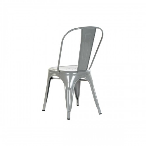 Krēsls DKD Home Decor Pelēks Metāls 53 x 45 x 85 cm image 2