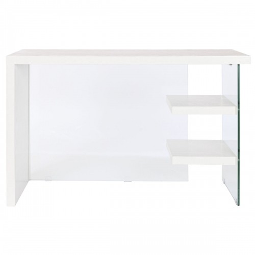Письменный стол DKD Home Decor Белый Прозрачный Стеклянный Деревянный MDF 120 x 50 x 76 cm image 2