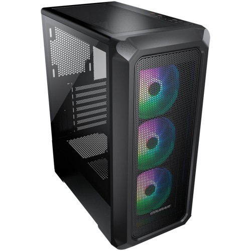 Cougar Gaming Archon 2 Mesh RGB (Black) 385CC50.0001 Case Archon2 Mesh RGB -Black / Mini tower / 3 ARGB fans /TG transparant side window/Black image 2