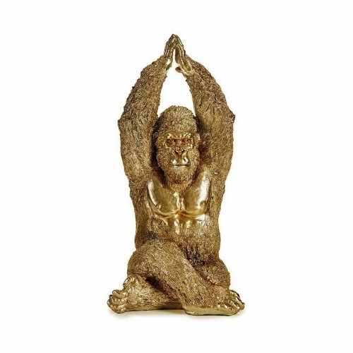 Gift Decor Dekoratīvās figūriņas Yoga Gorilla Bronza 17 x 36 x 19,5 cm (4 gb.) image 2