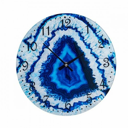 Gift Decor Настенное часы Мрамор Синий Стеклянный 30 x 4 x 30 cm (4 штук) image 2