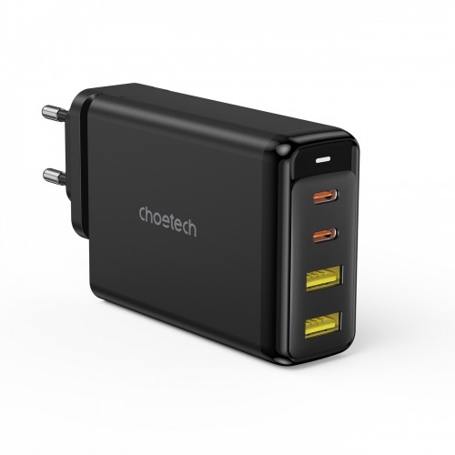 Choetech charger GaN 140W 4 ports (2x USB C, 2x USB) black (PD6005) image 2