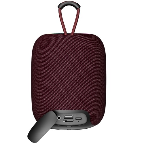 CANYON BSP-8, Bluetooth Speaker, BT V5.2, BLUETRUM AB5362B, TF card support, Type-C USB port, 1800mAh polymer battery, Max Power 10W, Red, cable length 0.50m, 110*110*135mm, 0.57kg image 2