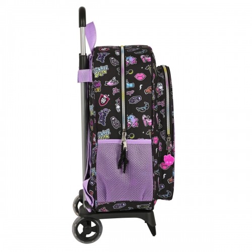 Школьный рюкзак с колесиками Monster High Creep Чёрный 33 x 42 x 14 cm image 2
