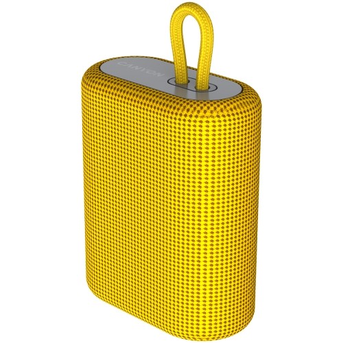 CANYON BSP-4, Bluetooth Speaker, BT V5.0, BLUETRUM AB5365A, TF card support, Type-C USB port, 1200mAh polymer battery, Yellow, cable length 0.42m, 114*93*51mm, 0.29kg image 2
