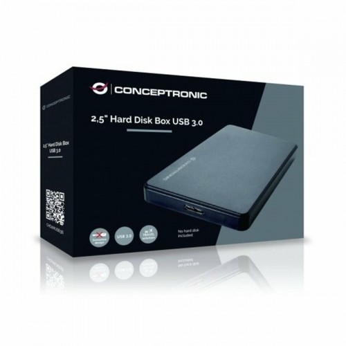 Корпус для жесткого диска Conceptronic Grab´n´GO Mini Чёрный USB USB 3.0 USB x 1 image 2