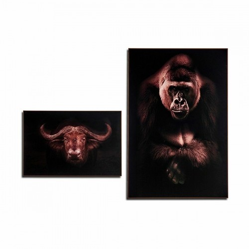 Gift Decor Glezna Gorilla bufalo skaidu plātnes 81,5 x 3 x 121,5 cm (2 gb.) image 2