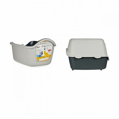 Ящик для кошачьего туалета Stefanplast Антрацитный Светло-серый Пластик 56,5 x 39,5 x 39 cm (20 штук) image 2