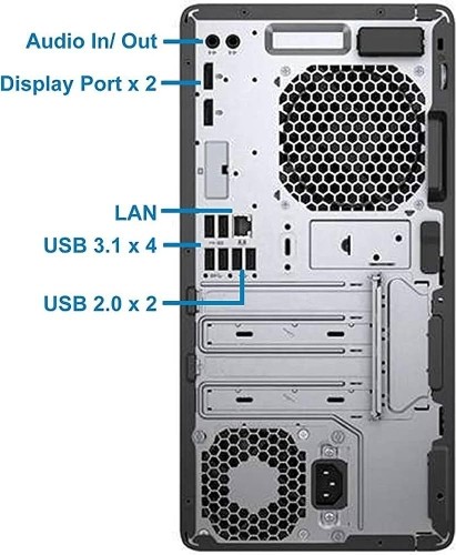 HP ProDesk 600 G3 MT i5-7500 8GB 1TB SSD 1TB HDD Windows 10 Professional image 2