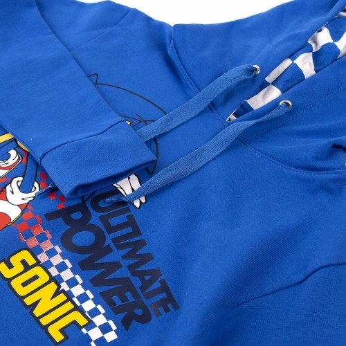 Džemperis Meitenēm ar Kapuci Sonic Zils image 2