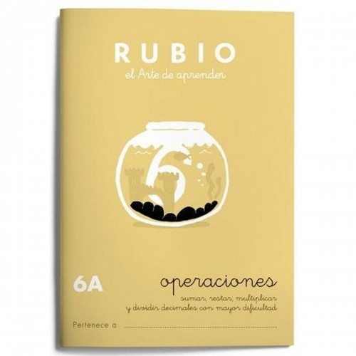 Matemātikas piezīmju grāmatiņa Rubio Nº 6A A5 Spāņu 20 Loksnes (10 gb.) image 2