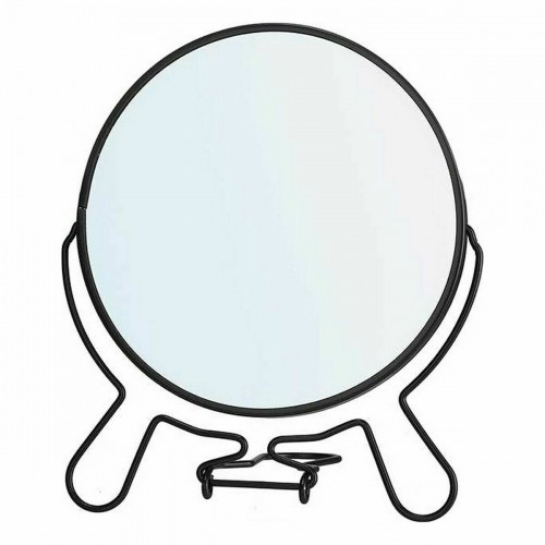 Berilo Palielināmais Spogulis Melns Dzelzs 15,5 x 18 x 1,5 cm (12 gb.) image 2