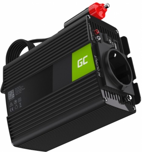 Greencell Green Cell Car Power Inverter Pure Sine Wave Strāvas pārveidotājs 12V to 230V 150W / 300W image 2