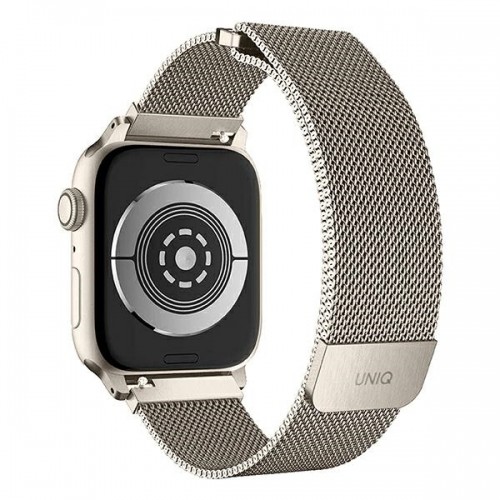 UNIQ pasek Dante Apple Watch Series 1|2|3|4|5|6|7|8|SE|SE2 38|40|41mm Stainless Steel starlight image 2