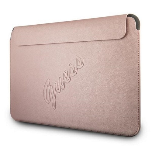OEM Original GUESS Laptop Sleeve Saffiano Script GUCS13PUSASPI 13 inches pink image 2