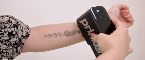 PRINKER S Laikinųjų tatuiruočių prietaisas su kosmetiniais dažais, juoda image 2