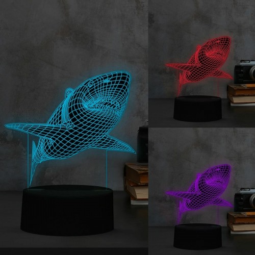 LED lampa iTotal 3D Haizivs 12,1 x 4 x 20,7 cm Plastmasa 4 W image 2