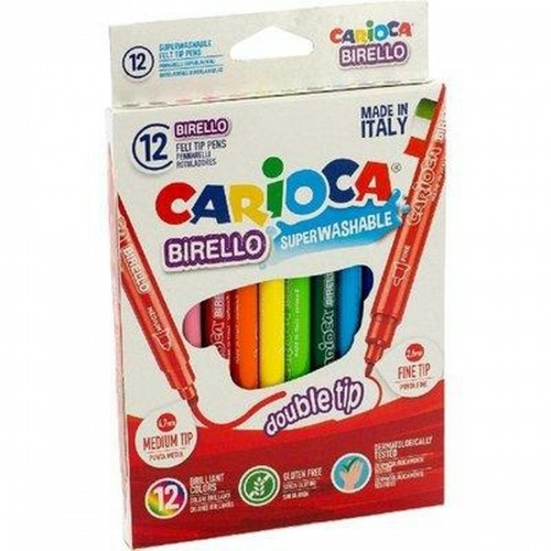 Набор маркеров Carioca Birello Разноцветный 12 Предметы Двойной (4 штук) image 2