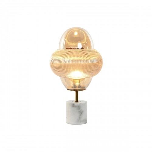 Настольная лампа Home ESPRIT Янтарь Стеклянный Мрамор 50 W 220 V 30 x 30 x 55 cm image 2