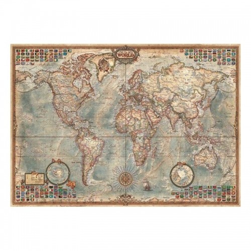 Puzle un domino komplekts Educa The World, Political map 16005 1500 Daudzums image 2