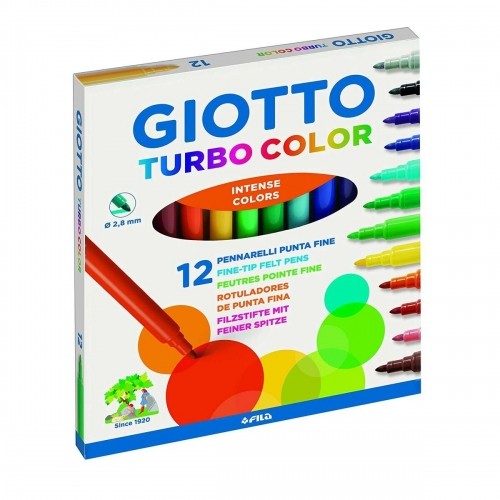 Flomasteru Komplekts Giotto Turbo Color Daudzkrāsains (10 gb.) image 2