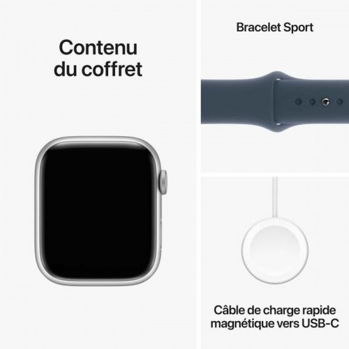 Умные часы Apple Series 9 Синий Серебристый 45 mm image 2