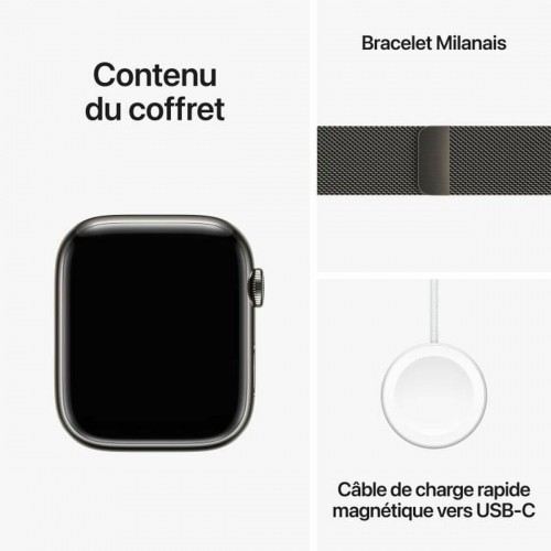 Умные часы Apple Series 9 Чёрный Графитовый 45 mm image 2