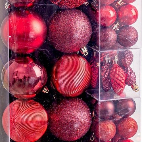 Bigbuy Christmas Ёлочные шарики Красный (50 штук) image 2