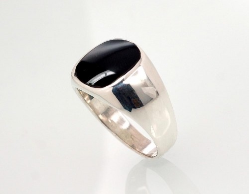 Серебряное кольцо #2101353_ON, Серебро 925°, Оникс, Размер: 21, 10.2 гр. image 2
