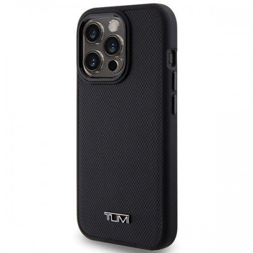 Tumi TUHMP15LRBAK iPhone 15 Pro 6.1" czarny|black hardcase Leather Balistic Pattern MagSafe image 2