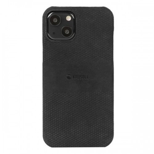 Krusell Leather Cover iPhone 13 6.1" czarny|black 62400 image 2