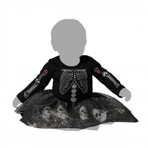 Bigbuy Carnival Маскарадные костюмы для детей Скелет Чёрный image 2