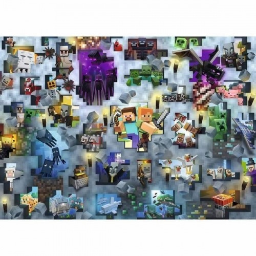Puzle un domino komplekts Minecraft Mobs 17188 Ravensburger 1000 Daudzums image 2