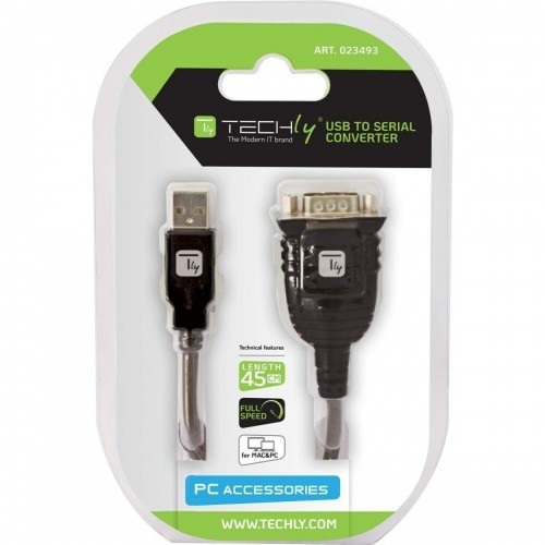 USB uz Sērijas Porta Adapteris Techly IDATA USB-SER-2T 45 cm image 2