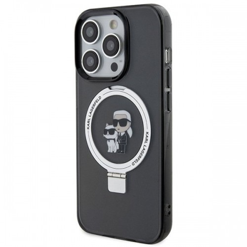 Karl Lagerfeld Ring Stand Karl&Choupettte MagSafe Back Case Aizsargapvalks Priekš Apple iPhone 15 Pro image 2