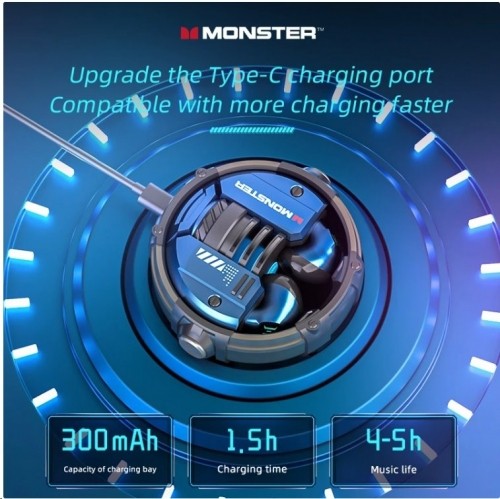 Monster XKT10 TWS Wireless Headset Green image 2