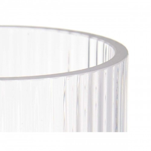 Gift Decor Vāze Strīpas Caurspīdīgs Stikls 9,5 x 16,5 x 9,5 cm (8 gb.) image 2