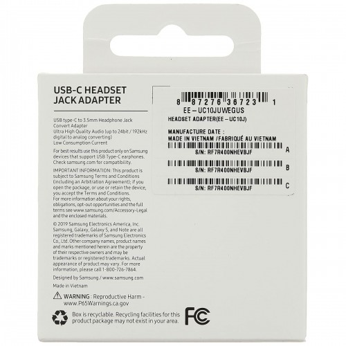 USB C uz Jack 3.5 mm Adapteris Samsung EE-UC10JUWE image 2