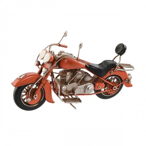 Dekoratīvās figūriņas Home ESPRIT Motocikls Pelēks Oranžs Vintage 27 x 11 x 15 cm (2 gb.) image 2