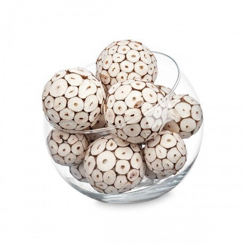 Gift Decor Set of Decorative Balls Коричневый Белый (12 штук) image 2