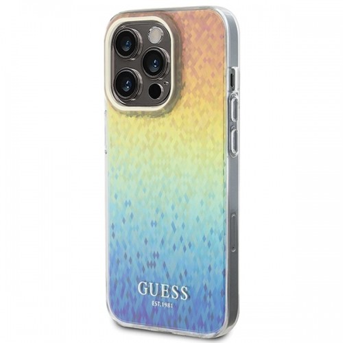 Guess GUHCP14XHDECMI iPhone 14 Pro Max 6.7" wielokolorowy hardcase IML Faceted Mirror Disco Iridescent image 2
