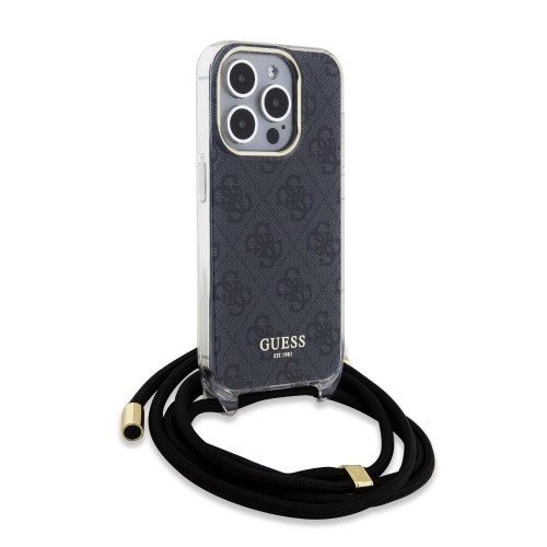 Guess IML 4G Printed Crossbody Case for iPhone 15 Pro Black image 2