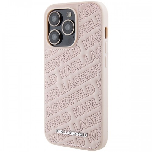Karl Lagerfeld KLHCP15XPQKPMP iPhone 15 Pro Max 6.7" różowy|pink hardcase Quilted K Pattern image 2