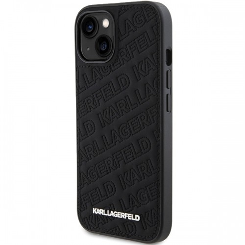 Karl Lagerfeld KLHCP15MPQKPMK iPhone 15 Plus 6.7" czarny|black hardcase Quilted K Pattern image 2