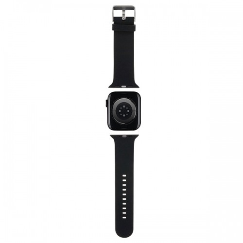 Karl Lagerfeld Pasek KLAWLSLKNK Apple Watch 42|44|45|49mm czarny|black strap 3D Rubber Karl Head image 2