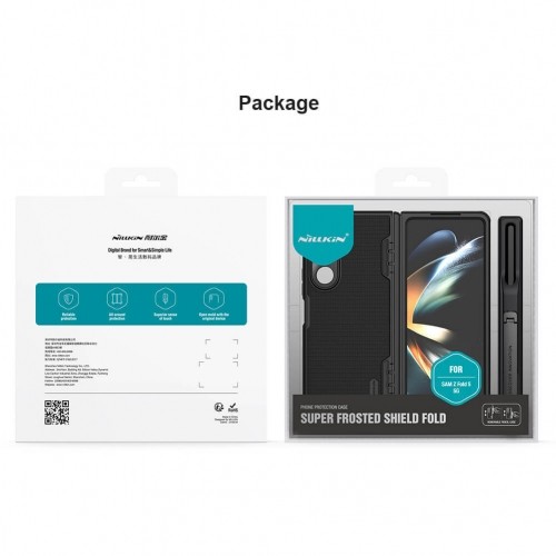 OEM Nillkin Super Frosted Shield Fold Case for Samsung Galaxy Z Fold 5 5G green (pen holder) image 2