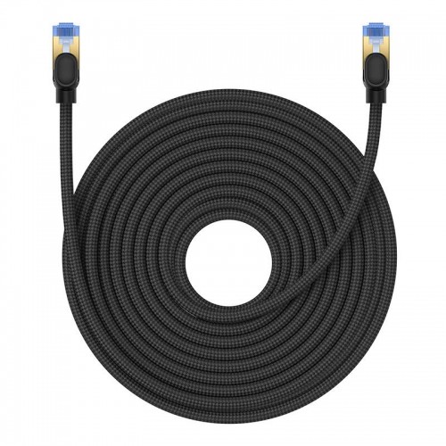 Braided network cable cat.7 Baseus Ethernet RJ45, 10Gbps, 20m (black) image 2